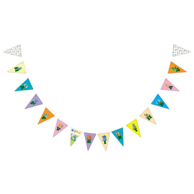 Baby Dino Birthday Banners (All)