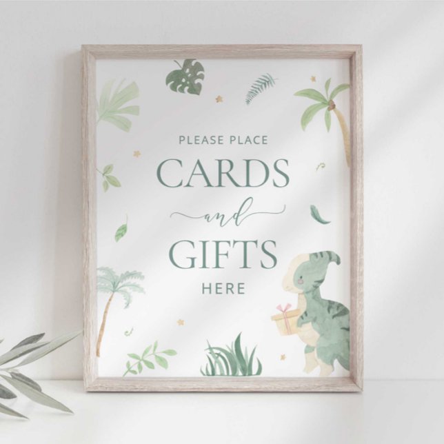 Baby Dino Cards and Gifts Sign (Creator Uploaded)