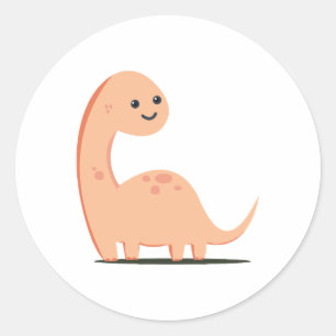 Baby Dino Classic Round Sticker