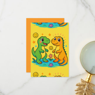 Baby Dino Greeting Card