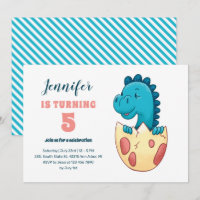 Baby Dino Hatching Egg Cute Kids Dinosaur Birthday