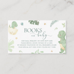 Baby Dino Hatching Soon Bring a Book Card