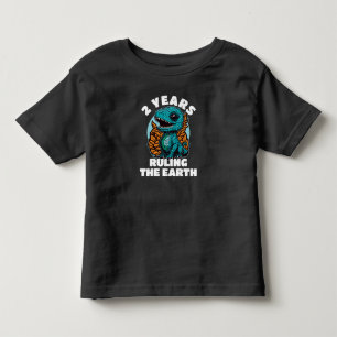 Baby Dinosaur 2 Years Old Birthday Toddler T-Shirt
