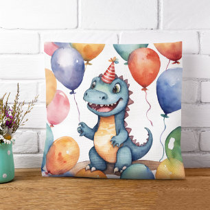 Baby Dinosaur Birthday Cushion