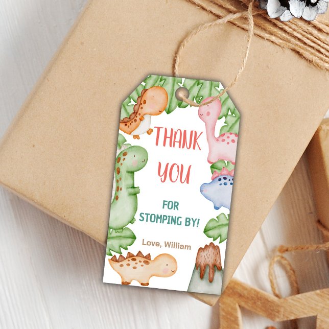 Baby Dinosaur Birthday Gift Tags (Baby Dinosaur Birthday Gift Tags)