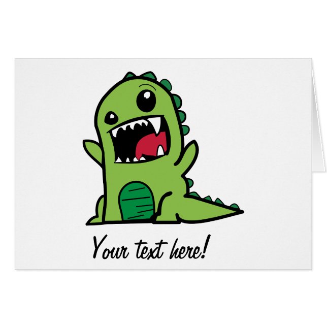 Baby dinosaur cartoon (Front Horizontal)