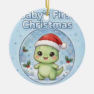 Baby Dinosaur Christmas Ornament — Baby's First Ch
