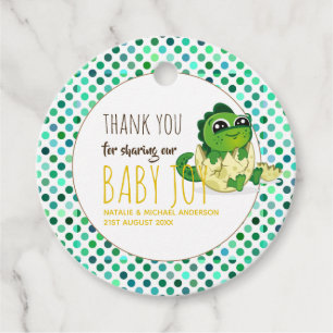Baby Dinosaur Favour Tags