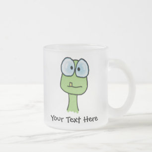 Baby Dinosaur Frosted Glass Coffee Mug