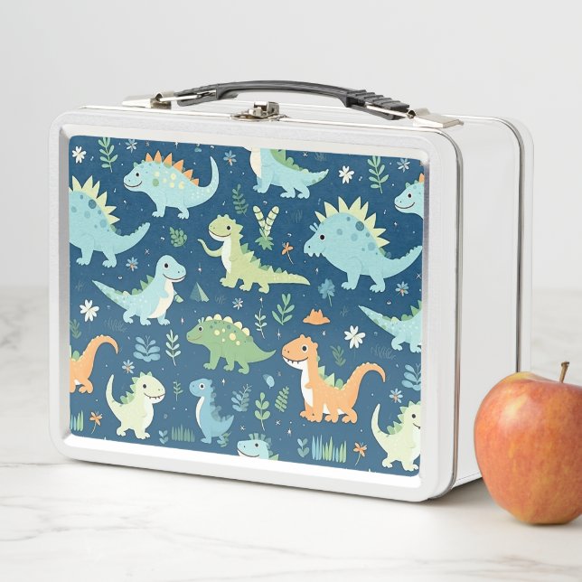 Baby Dinosaur  Metal Lunch Box (In Situ)