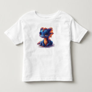 Baby Dinosaur Neon Glow – Vibrant and Playful Desi Toddler T-Shirt