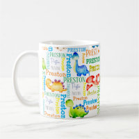 Baby dinosaur personalised boys name