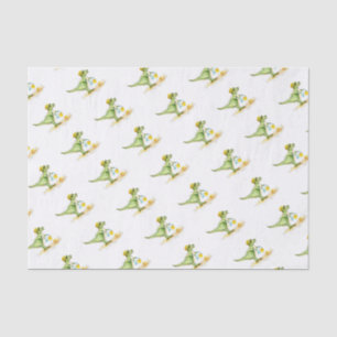 Baby Dinosaur T-Rex on the Beach Tissue Paper