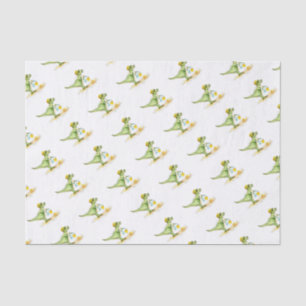 Baby Dinosaur T-Rex on the Beach Tissue Paper