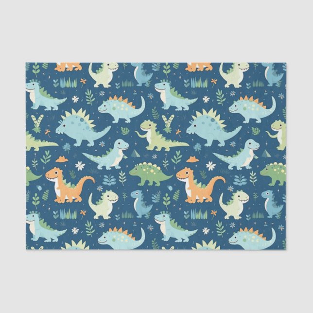 Baby Dinosaur Tissue Paper (Front)