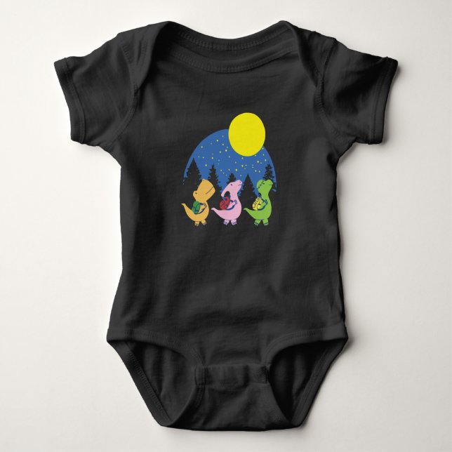 Baby Dinosaurs Back To School Bodysuit (Front)