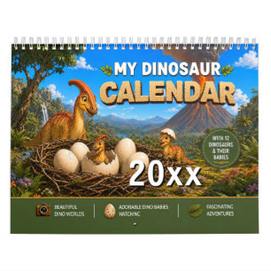Baby Dinosaurs Hatching – Prehistoric World Calendar