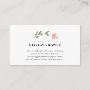 Baby Display Shower insert card