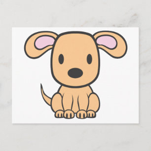 Baby Dog Cartoon Postcard