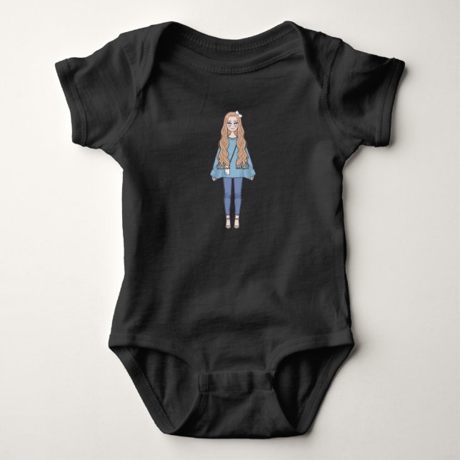 Baby Doll Dress Bodysuit (Front)