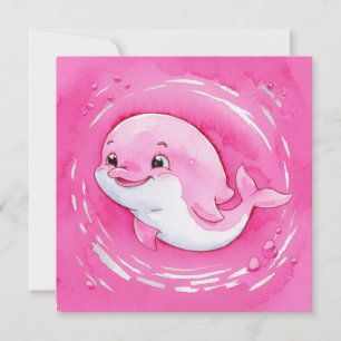 Baby Dolphin Invitation