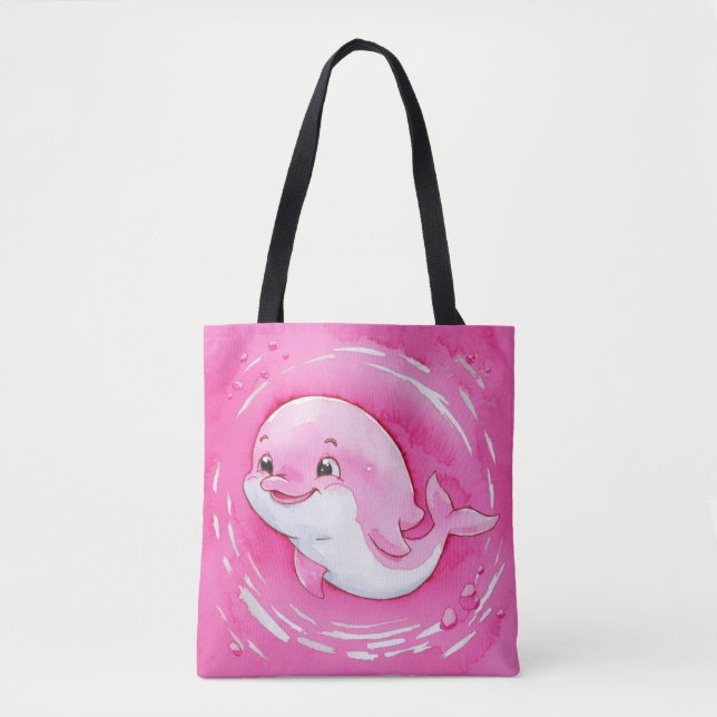 Baby Dolphin Tote Bag (Front)