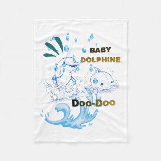 Baby Dolphine Fleece Blanket