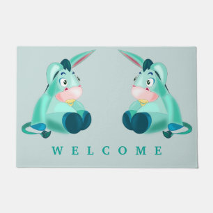 Baby Donkey Doormat - Welcome