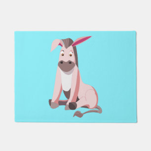 Baby Donkey Doormat - Your Colours - Text