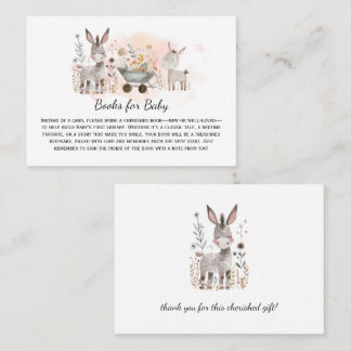 Baby Donkey Woodland Books for Baby | Place Card