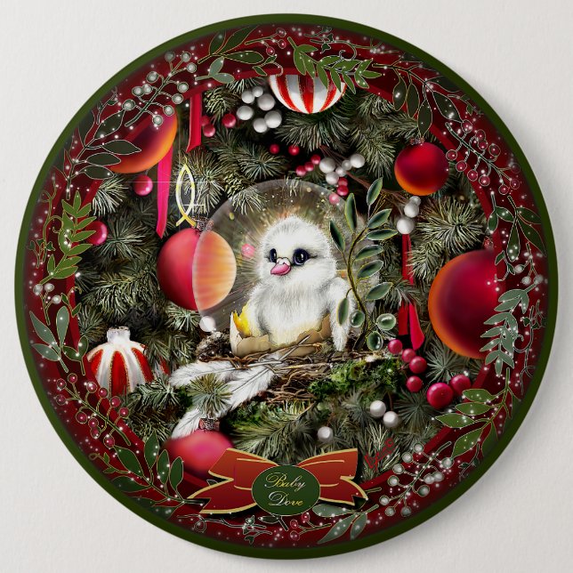 Baby Dove 6 Cm Round Badge (Front)