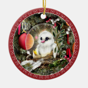 Baby Dove Ceramic Tree Decoration