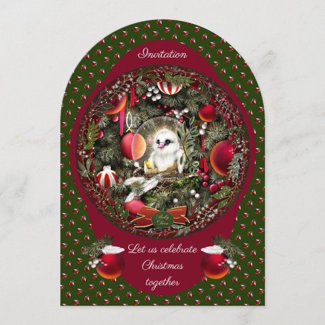 Baby Dove Invitation (Front)