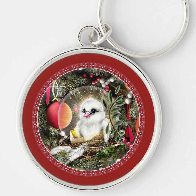 Baby Dove Key Ring (Front)