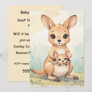 Baby Down Under Digital Download Invitation