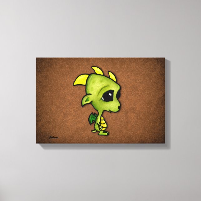 Baby Dragon Canvas Print (Front)