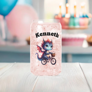 Baby dragon cycles in springtime can glass