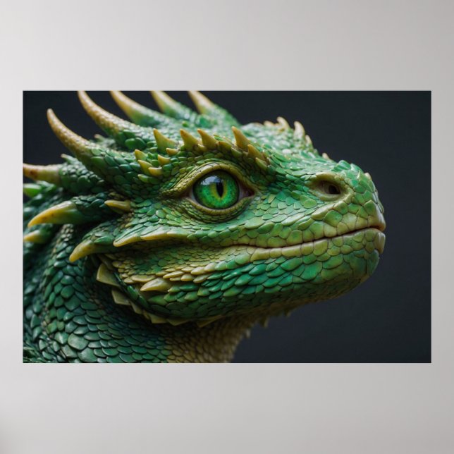 Baby Dragon Fantasy Art Poster (Front)