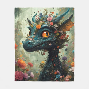 Baby Dragon Fantasy Fleece Blanket