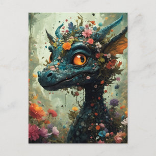 Baby Dragon Fantasy Postcard