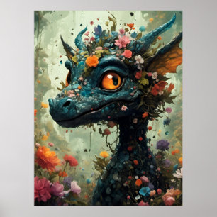 Baby Dragon Fantasy Poster