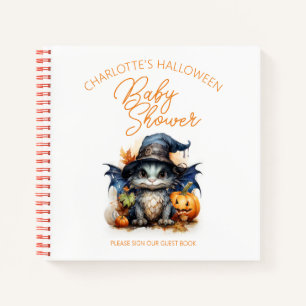 Baby Dragon Halloween Baby Shower Guest Book