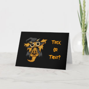 Baby Dragon - Halloween Trick or Treat Card