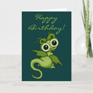 Baby Dragon Happy Birthday Card