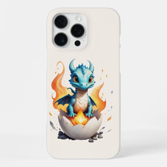 Baby Dragon Hatching Fantasy iPhone Case (Back)