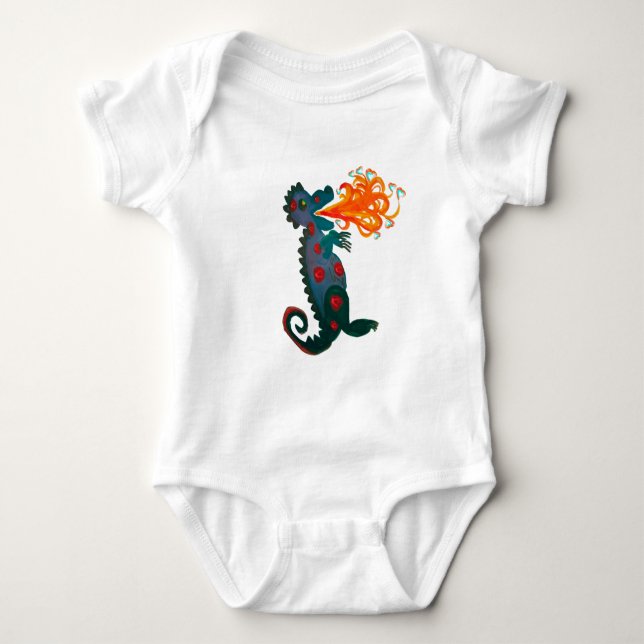 Baby Dragon Heart Bodysuit (Front)