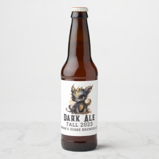 Baby Dragon Home Brew Beer Bottle Label