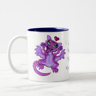 Baby Dragon Love Two-Tone Coffee Mug