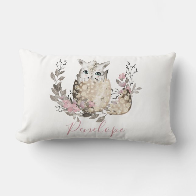 Baby Dragon Monogram Lumbar Cushion (Front)