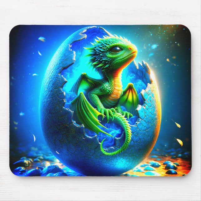 Baby Dragon Mouse Mat (Front)